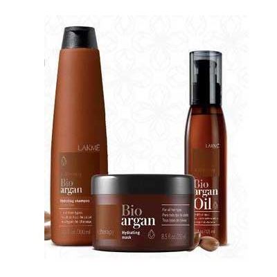 LakMe Argan Oil Bio-Argan Set Набор аргановый для восстановления - шампунь, маска, масло 