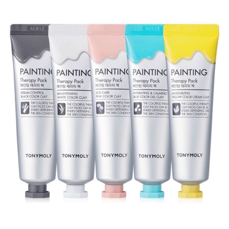 Tony Moly Mask & Scrab Painting Therapy Pack Цветная регулярная маска для лица
