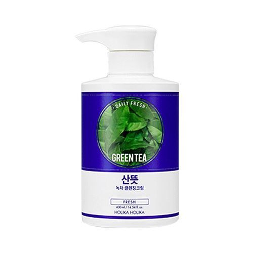 Holika Holika Cleansing Daily Fresh Greentea Cleansing Cream Очищающий крем для проблемной кожи лица с экстрактом зеленого чая