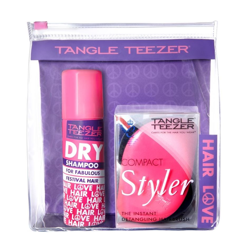 Tangle Teezer Расчески для волос Compact Styler Festival Pack Набор - расческа для волос и сухой шампунь для волос