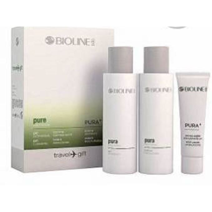 Bioline JaTo Travel Sets Travel Gift Кit Pure Дорожный набор для очищения кожи лица, шеи и декольте для смешанного типа кожи