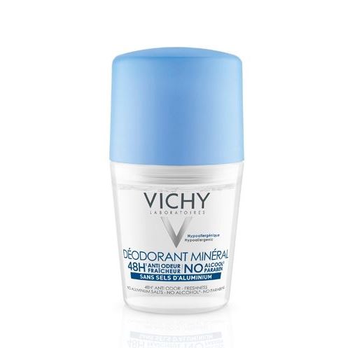 VICHY Deodorants Дезодорант-шарик 48 ч. с минералами без солей алюминия  Dedorant Mineral 48 H Sans Sels D'Aluminium