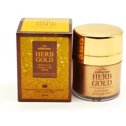 Deoproce Estherose Herb Gold Whitening&Wrinkle Care Cream Крем для лица омолаживающий
