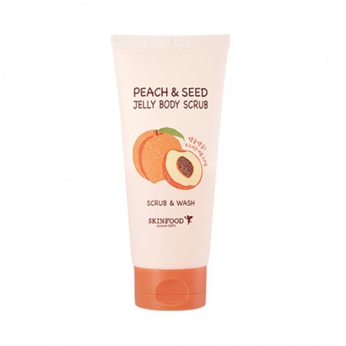 SkinFood Cleansing Peach & Seed Jelly Body Scrub Гелевый скраб для тела с экстратом персика
