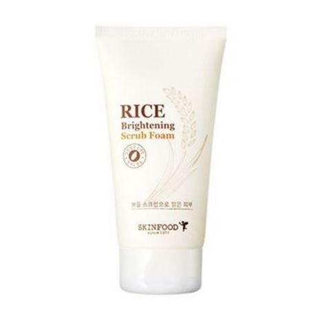 SkinFood Cleansing Rice Brightening Scrub Foam Пенка-скраб для умывания с экстрактом риса 