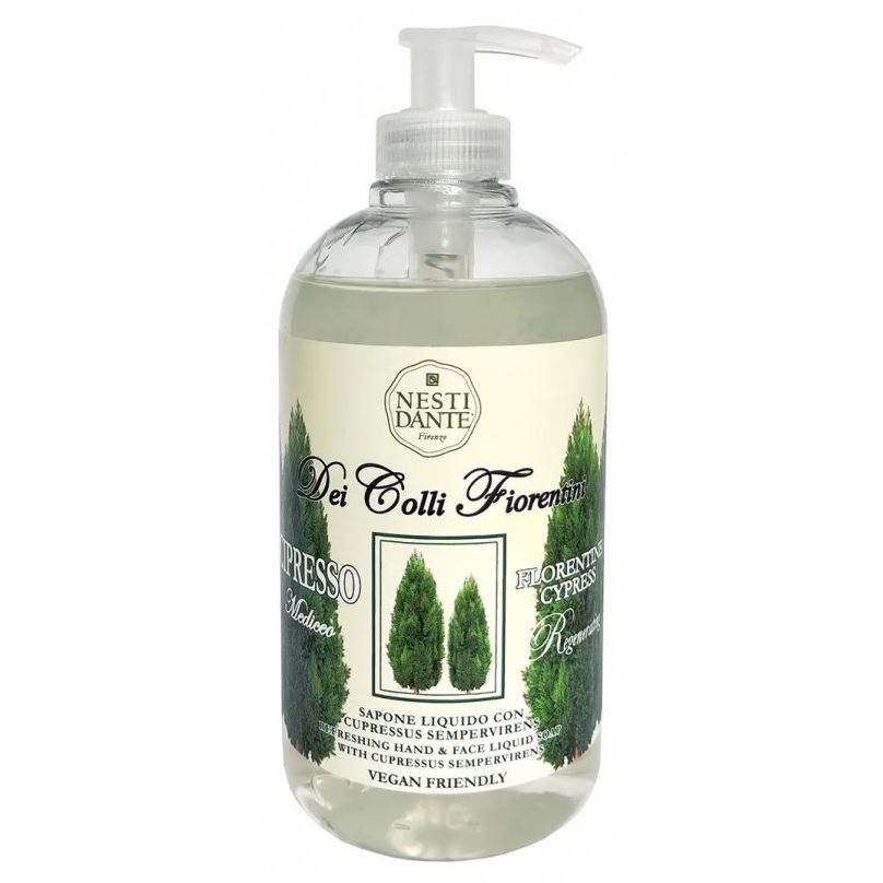 Nesti Dante Liquid Soap Del Colli Fiorentini Regenerating Cypress tree Жидкое мыло "Восстанавливающий Кипарис"