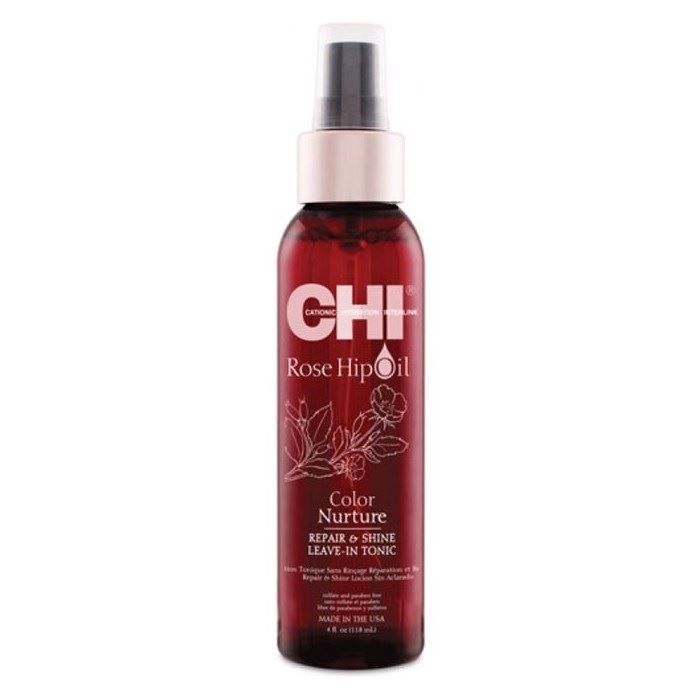 CHI Rose Hip Oil Rose Hip Oil Color Nurture Repair & Shine Leave-In Tonic Тоник для волос с маслом шиповника