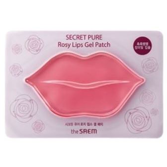 The Saem Face Care Secret Pure Rosy Lips Gel Patch Патчи для губ гидрогелевые