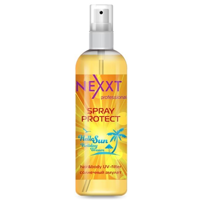 Nexprof (Nexxt Professional) Sun Hello Spray Protect Hair & Body UV-Filter Солнечный амулет. Спрей увлажнение и защита от солнцас с УФ-фильтром