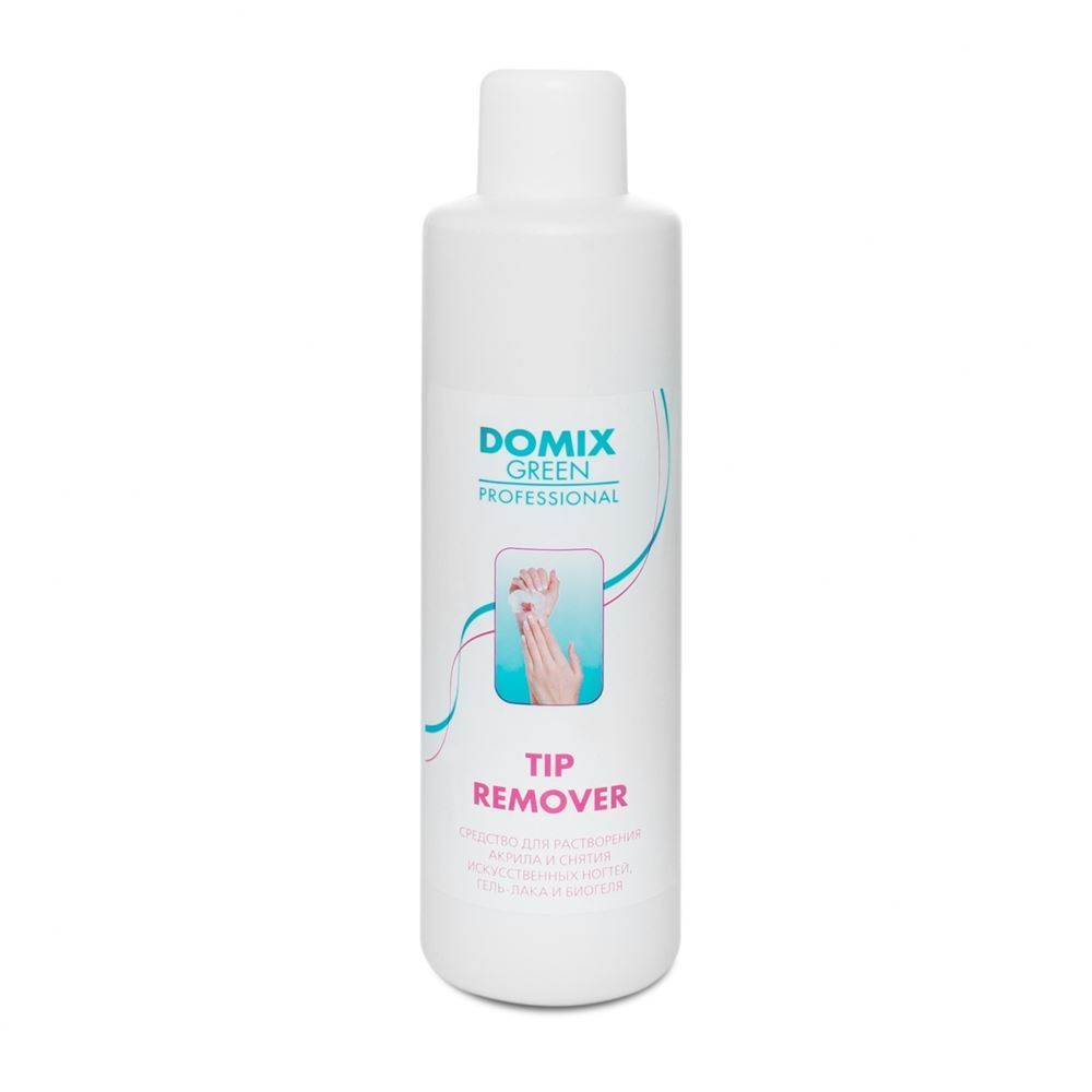 Domix Green Professional Nail Care Tip Remover Средство для растворения акрила и снятия искусственных ногтей, гель-лака и биогеля