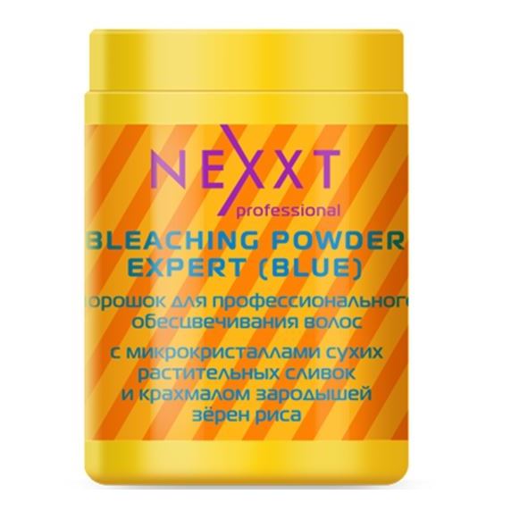 Nexprof (Nexxt Professional) Coloring Hair Bleaching Powder Expert (Blue) Порошок для профессионального обесцвечивания волос с микрокристаллами сухих растительных сливок и крахмалом зародышей риса