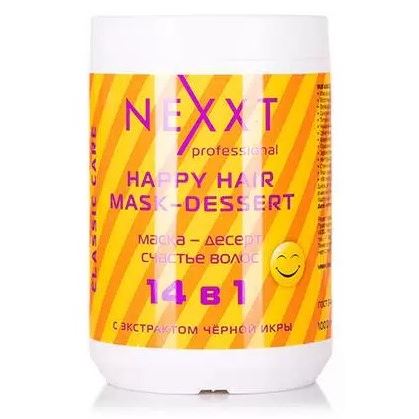 Nexprof (Nexxt Professional) Classic Care Happy Hair Mask-Dessert Маска-десерт Счастье волос 14 в 1 с экстрактом черной икры