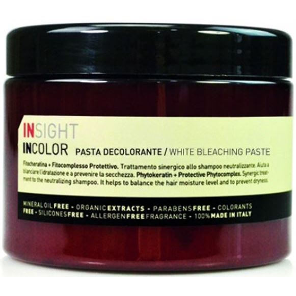 Insight Professional Coloring Hair White Bleaching Paste Обесцвечивающая паста с органическим маслом Ши
