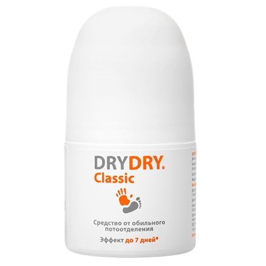 Dry Dry Antiperspirant Dry Dry Classic Roll-on Классический ролл-он дезодорант-антиперспирант от обильного потоотделения