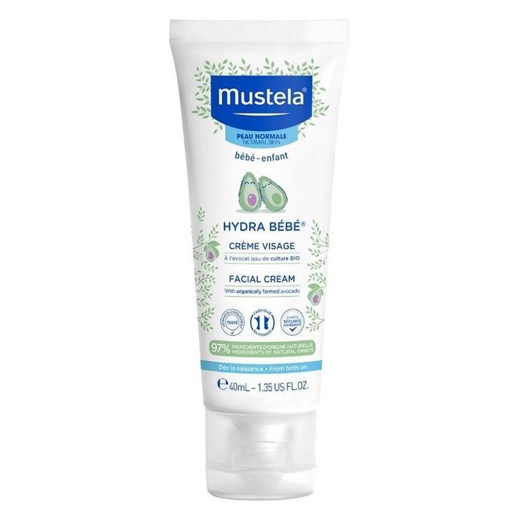 Mustela Bebe Гидра Увлажняющий Крем Для Лица - Беби крем для лица Mustela Hydra Bebe Facial Cream Крем для лица увлажняющий «Hydra-Bebe» детский