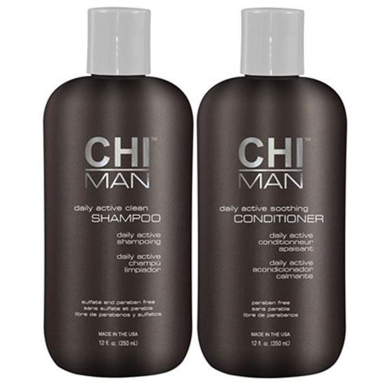 CHI Man Man Daily Active Duo Набор для мужчин: шампунь, кондиционер