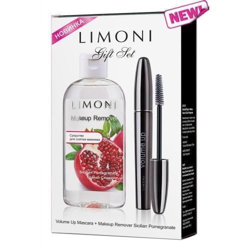 Limoni Gift Sets Набор Gift Set - "Volume Up Mascara", Makeup Remuver Sicilan Pomegranate Набор: тушь, средство для снятия макияжа Гранат Сицилин