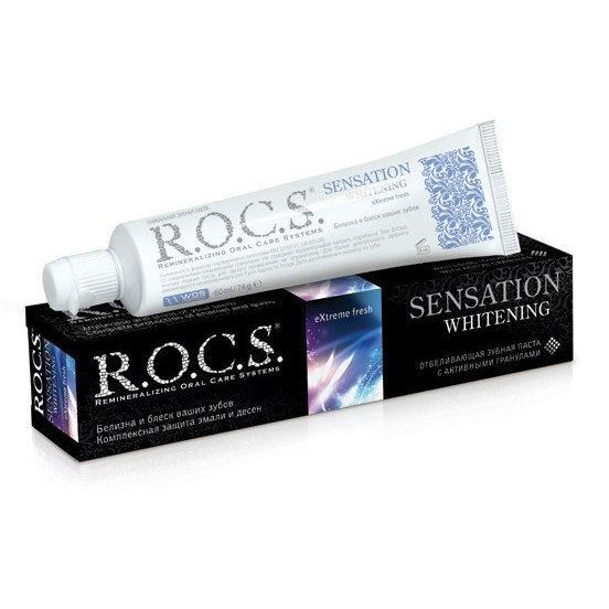 R.O.C.S. Adult Sensation Whitening Extreme Fresh Зубная паста Сенсационное отбеливание Extreme Fresh