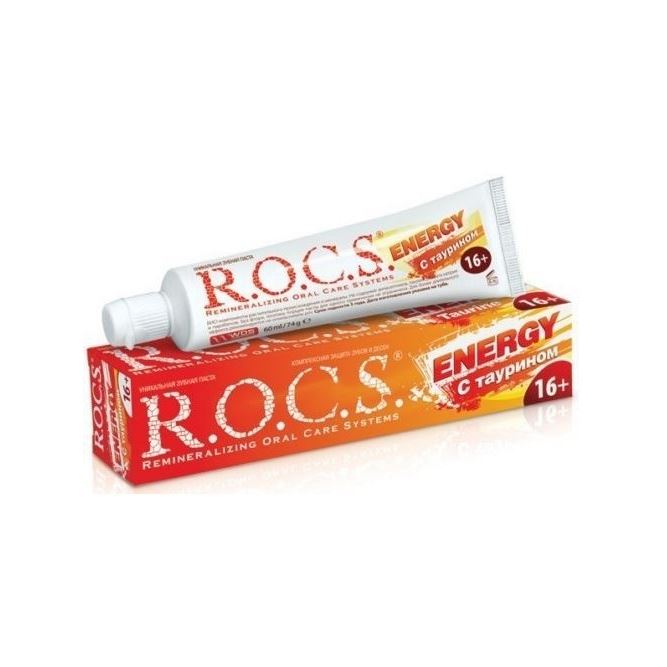 R.O.C.S. Adult Energy 16+ Зубная паста Энерджи с Таурином