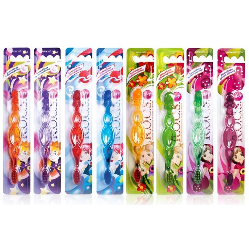 R.O.C.S. Toothbrushes & Dental Floss Kids 3-7 Волшебная зубная щетка для детей 3-7 лет