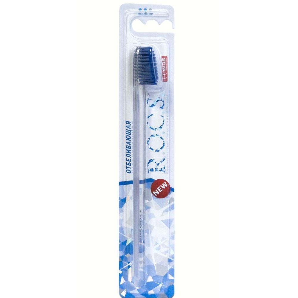 R.O.C.S. Toothbrushes & Dental Floss Whitening Medium Зубная щетка Отбеливающая средняя
