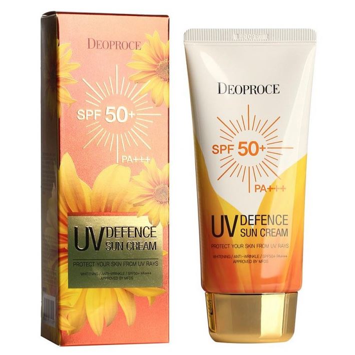 Deoproce Creams  UV Defence Sun Protector Cream SPF 50++ PA+++ Увлажняющий солнцезащитный крем для лица и тела SPF50+ PA+++