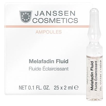 Janssen Cosmetics Ampoules Мela-Fadin Effect Fluid  Ампулы Мелафадин для пигментированной кожи - Осветляющие ампулы