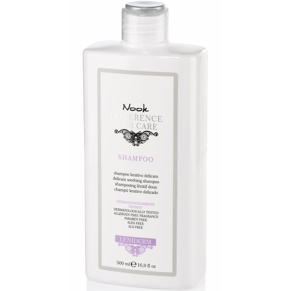 Nook Differrence Hair Care  Leniderm Shampoo Шампунь успокаивающий для чувствительной кожи головы рН 5,5 