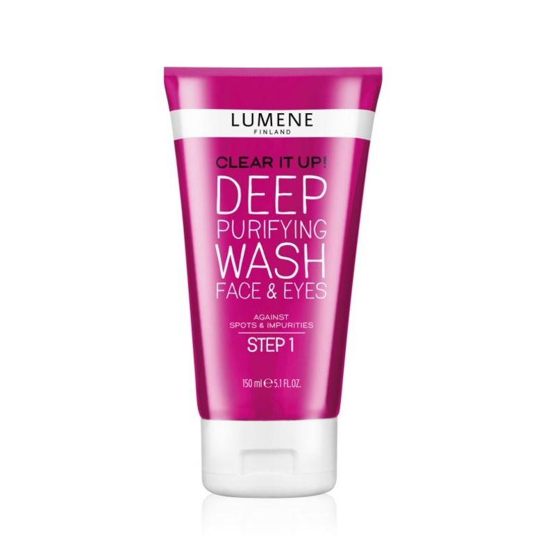 Lumene Clear It Up Deep Purifyng Wash Face & Eyes Step 1 Глубоко очищающее средство для умывания