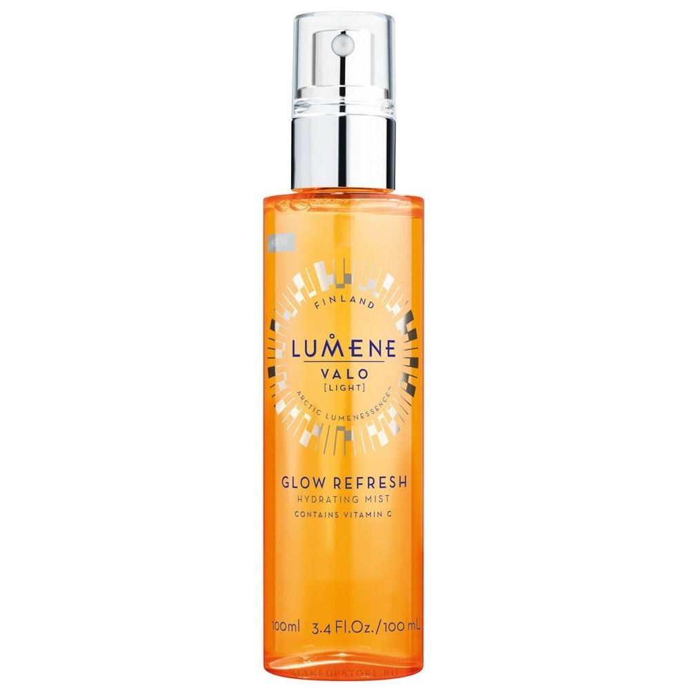 Lumene Valo Glow Refresh Hydrating Mist Contains Vitamin C Увлажняющая освежающая дымка для лица с витамином С
