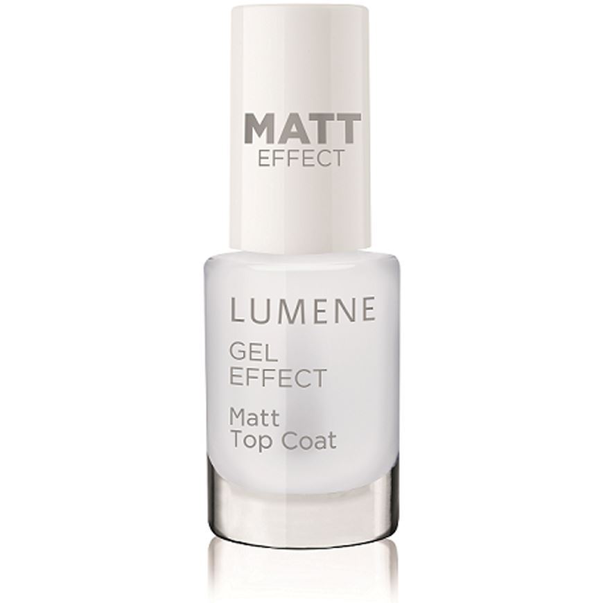 Lumene Nail Polish Gel Effect Matt Top Coat Матовое покрытие для ногтей с гелевым эффектом