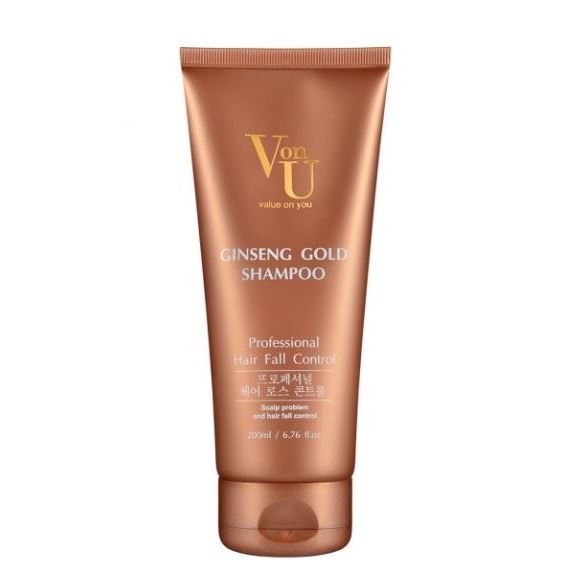 Von-U Уход за волосами Ginseng Gold Shampoo Шампунь для волос с экстрактом золотого женьшеня