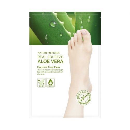 Nature Republic Skin Care Real Squezze Aloe Vera Moisture Foot Mask  Маска для ног увлажняющая с экстрактом Алоэ Вера