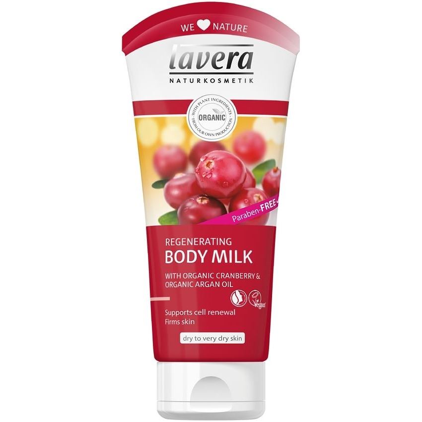 Lavera Body SPA Regenerating Body Milk With Organic Cranberry & Organic Argan Oil БИО молочко для тела регенерирующее Аргана и Клюква