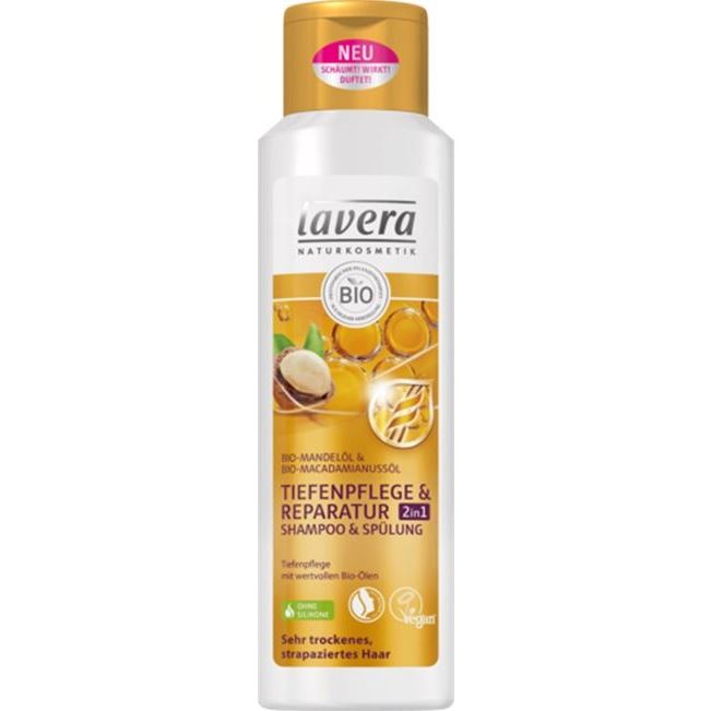 Lavera Hair  BIO Deep Care & Repair 2 In 1 Shampoo & Conditioner БИО шампунь и кондиционер для волос Глубокий уход и Восстановление