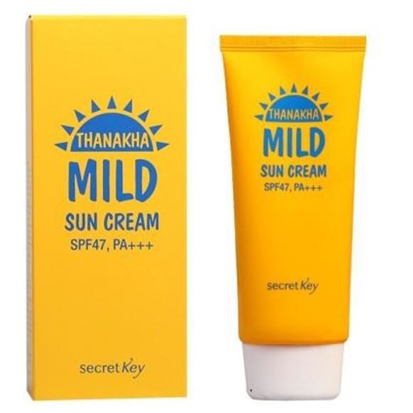 Secret Key Face Care Thanakha Mild Sun Cream SPF47, PA+++ Мягкий солнцезащитный крем SPF47, PA+++