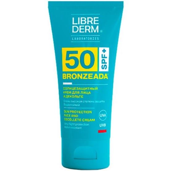Librederm Солнцезащитные средства Bronzeada Sun Protection Face and Decollete Cream SPF 50 Солнцезащитный крем для лица и декольте SPF 50