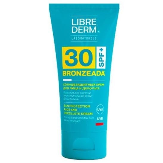 Librederm Солнцезащитные средства Bronzeada Sun Protection Face and Decollete Cream SPF 30 Солнцезащитный крем для лица и декольте SPF 30