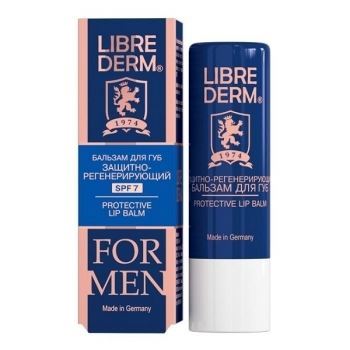 Librederm Уход за кожей лица и тела For Men Protective Lip Balm SPF7 Мужской бальзам для губ SPF7 защитно-регенерирующий