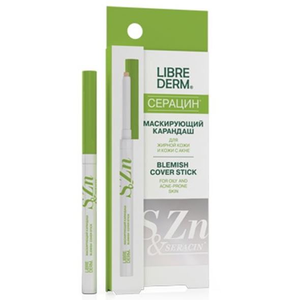 Librederm Серацин Blemish Cover Stick For Oily And Acne-Prone Skin Маскирующий карандаш для жирной кожи и кожи с акне