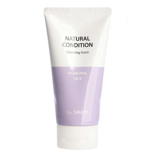 The Saem Face Care Natural Condition Cleansing Foam Double Whip  Пенка для умывания очищающая двойного очищения