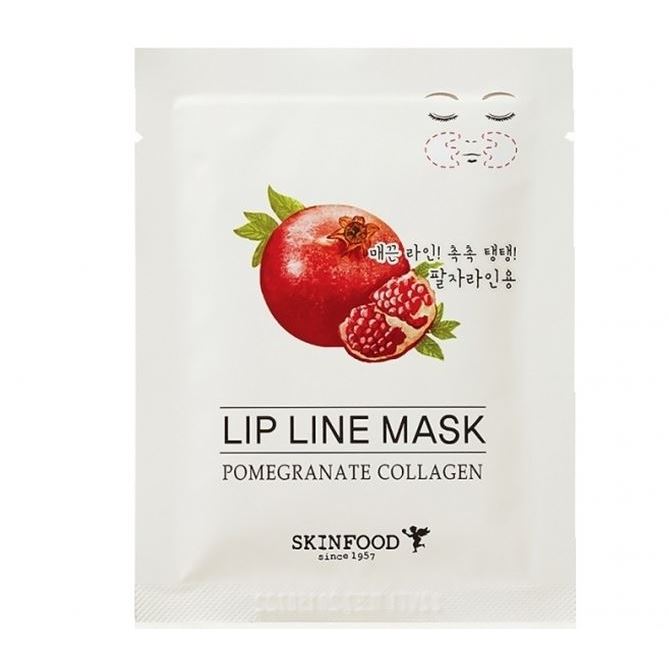 SkinFood Face Care Pomegranate Collagen Lip Line Mask Маска для носогубных складок с экстрактом граната