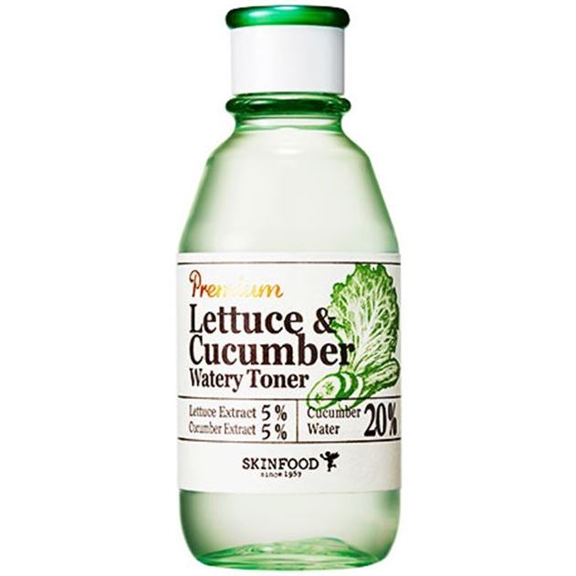 SkinFood Face Care Premium Lettuce & Cucumber Watery Toner Тонер для лица увлажняющий с экстрактами листьев салата и огурца