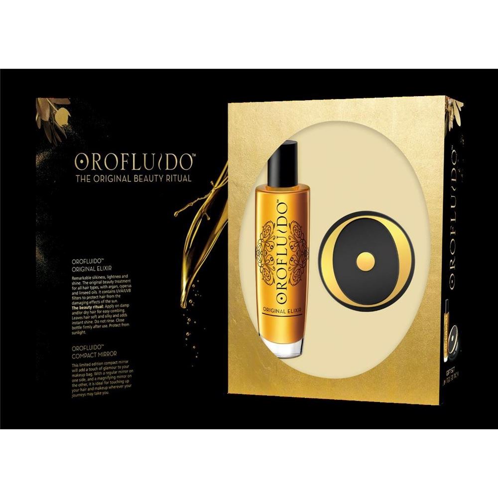 Orofluido Hair Care The Original Beauty Ritual  Подарочный набор Orofluido The Original: эликсир красоты, компактное зеркало