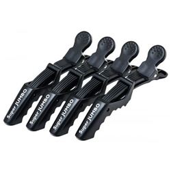 h10986-15 Super Jumbo Зажимы пластиковые усиленные, черные