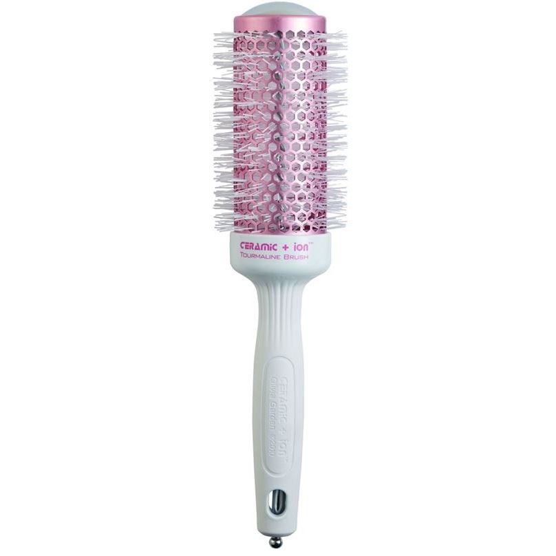 Olivia Garden Брашинги для волос BR-CI1PC-TH045-B17 Ceramic + Ion Tourmaline Line Brush Термобрашинг для волос Термобрашинг для волос с керамической поверхностью 45 мм, ограниченная бело-розовая серия