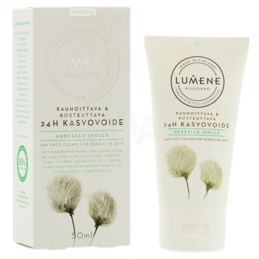 Lumene Klassikko 24H Face Cream For Sensitive Skin Успокаивающий увлажняющий крем 24 часа для чувствительной кожи лица