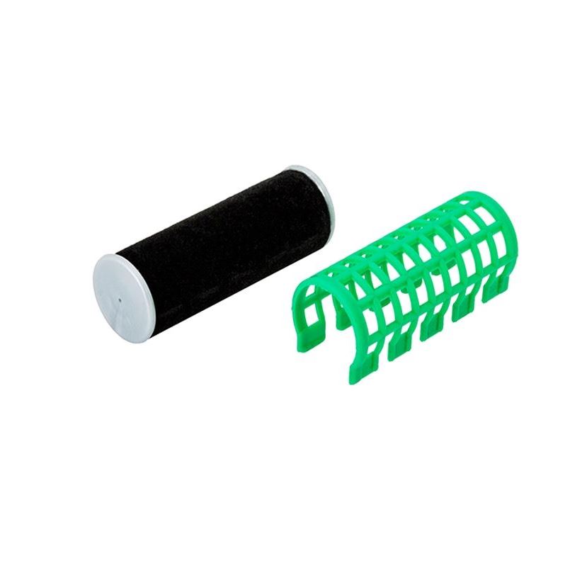 Harizma Professional Бигуди, термобигуди h10980-23 Термобигуди 23 мм, зеленые Термобигуди с зажимами 23 мм, 6 шт, зеленые, для микроволновой печи