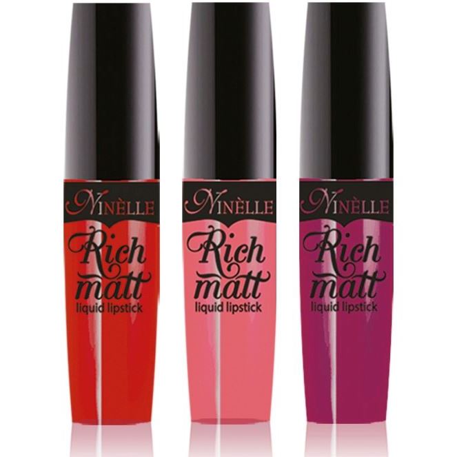 Ninelle Make Up Rich Matt Liquid Lipstick Помада для губ жидкая матовая