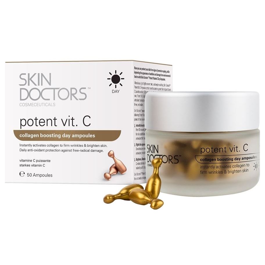 Skin Doctors Anti-aging Means Potent Vit. C Дневная концентрированная сыворотка с Витамином С в капсулах